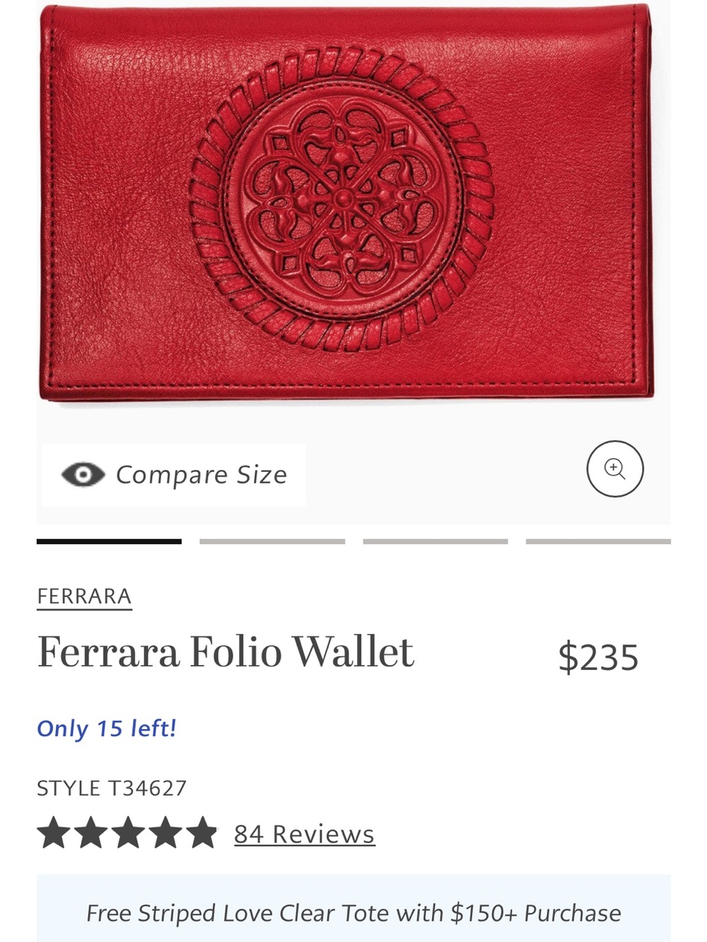 Brighton folio leather Wallet - Picture 2 of 7